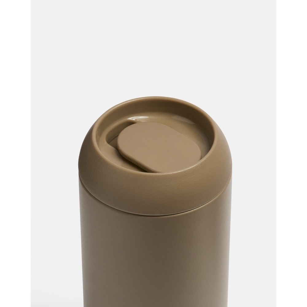 Bink Sip Tumbler 17oz Mocha Brown Ceramic Lined Insulated Stainless Steel Mug